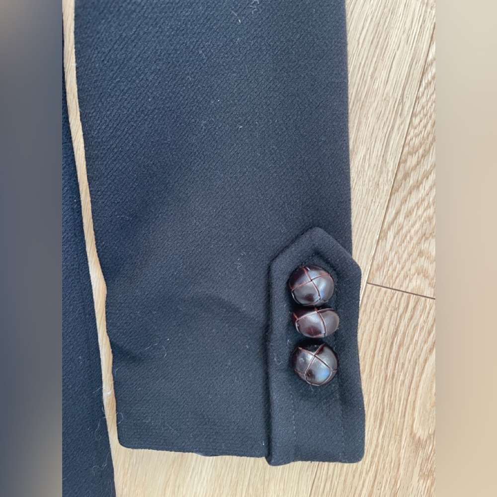 J Crew  Elegant Black pea Coat - Picture 8 of 9